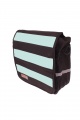 DOMESTIC SHOPPER ZEBRA MET SCHOUDERBAND ZWART MINT