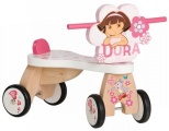 DORA HOUTEN LOOPFIETS 4 WIELEN SUPER PRETTY ROSE