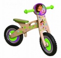 DORA HOUTEN LOOPFIETS MET BLOEM GROEN