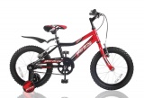 EXPERT FAST RIDER 16 JONGENS V1 ZWART ROOD