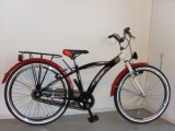 FREEWHEELS RUN BIKE 24 JONGENS RN ZWART ROOD WIT