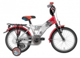 GAZELLE PIRAAT PELLE 16 25CM JONGENS RN SCHADUWZILVER FERRARI ROOD