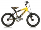 HOTROCK 16  JONGENS FREEWHEEL ZWART GEEL