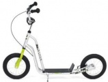 KICKID FUN LINE STEP 12 GREEN SILVER SCOOTER