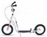 KICKID FUN LINE STEP 12 PINK SILVER SCOOTER
