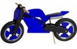 KIDDIMOTO LOOPFIETS SUPERBIKE BLUE BLACK