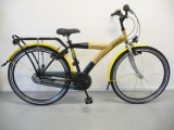 LOEKIE BIGBIKE URBAN 26 43CM JONGENS RN3 ZWART GOUD GEEL