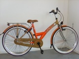 LOEKIE XPLORER 26 MEISJES RN ZAND GOUD/ALUMINIUM GRIJS ORANJE