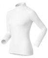 ODLO ONDERHEMD LADIES LANGE MOUW COL WARM WIT MAAT L