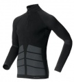 ODLO ONDERHEMD LANGE MOUW MEN COL + RITS EVOLUTION WARM ZWART MAAT S