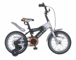 POPAL BIKE 2 FLY 14 JONGENS ZILVER ZWART