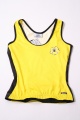 SANTINI  TANKTOP DONNA DAMES GEEL ZWART MAAT M  