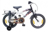 VOLARE THOMBIKE 16 JONGENS RN ZWART WIT