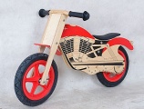 YIPEEH HOUTEN LOOPFIETS BROMMER ROOD