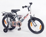 YIPEEH THOMBIKE 16 INCH JONGENS RN WIT GRIJS 