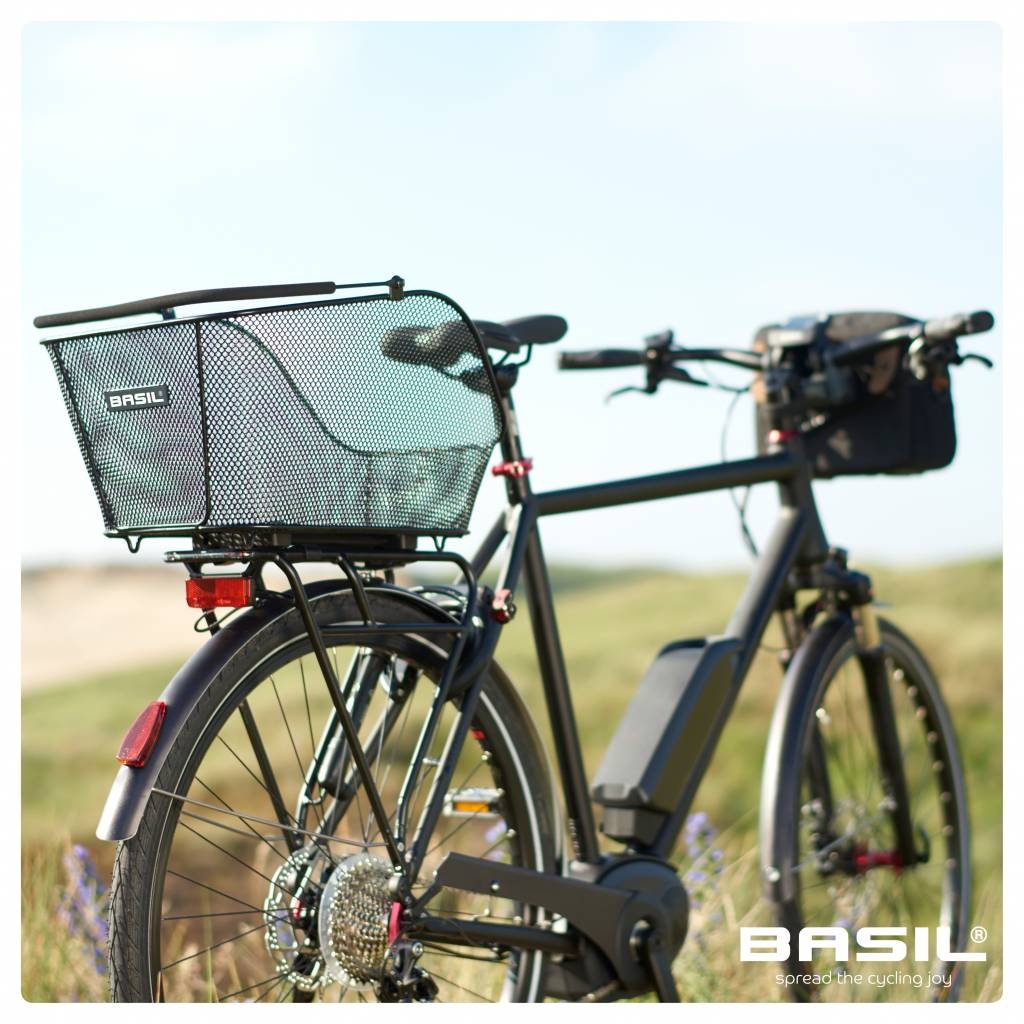 basil fahrradkorb icon multi system hinten 23 liter schwarz 11229 internet bikes