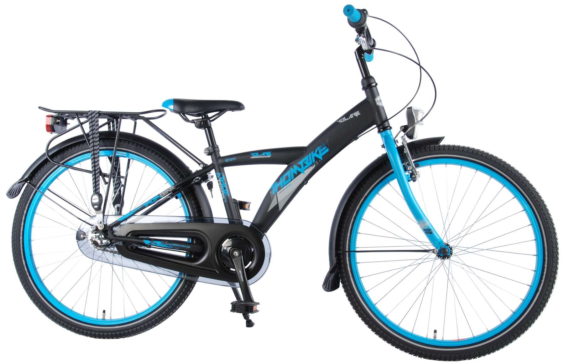 on the bicycle