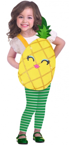 Amscan Kostuum Pineapple Meisjes Geel Groen 3 5 Jaar 3 Delig