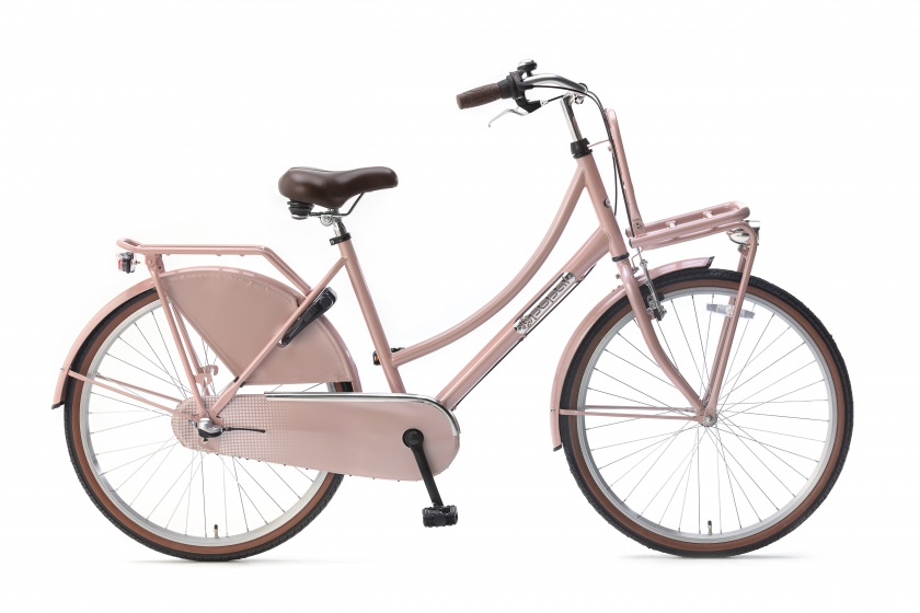 Popal Daily Dutch Basic+ 26 Inch 46 cm Meisjes 3V Terugtraprem Zalmroze