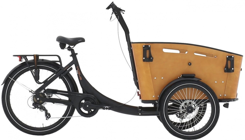 Vogue Superior 3 26 Inch 49 cm Unisex 7V Schijfrem Matzwart/Bruin - Elektrische fiets