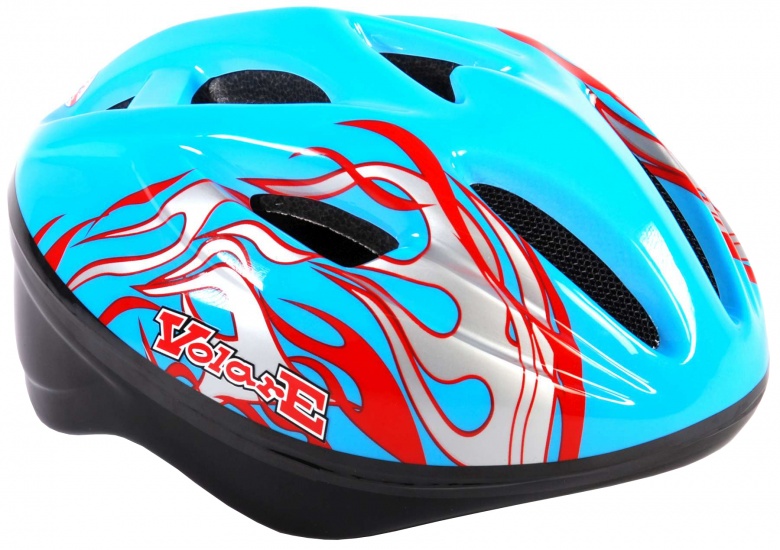 Volare Fietshelm Deluxe Vlammen Kind/ 55 cm - Fietsonderdelen-winkel.nl